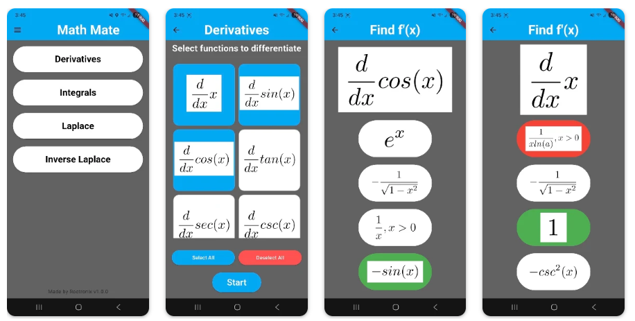 MathMate app screenshot